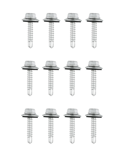 [14603] TORNILLO P/BROCA C/HEX C/ARAND NEOPRENO #10 X 1" X 12UND