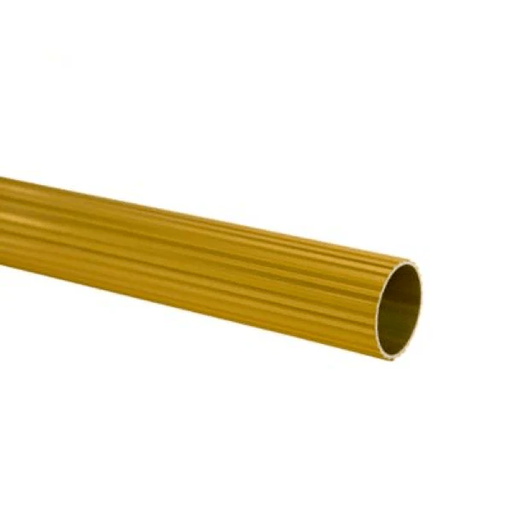[14722] TUBO CORTINERO 1" DORADO ALUMINIO X 6MT