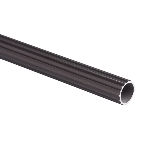 [14733] TUBO CORTINERO 3/4" CAFÉ ALUMINIO X 3MT