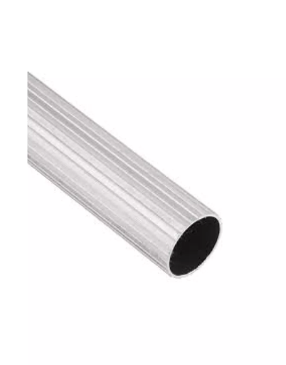 [14736] TUBO CORTINERO 3/4" CROMADO ALUMINIO X 6MT