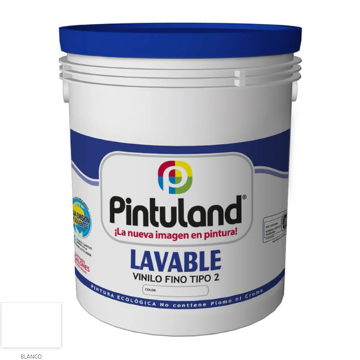 [15044] VINILO LAVABLE BLANCO T2 PINTULAND X CUÑETE