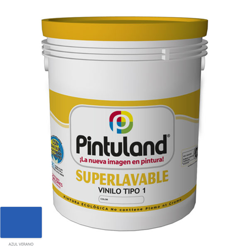 [15055] VINILO SUPERLAVABLE AZUL VERANO T1 PINTULAND X 1/4