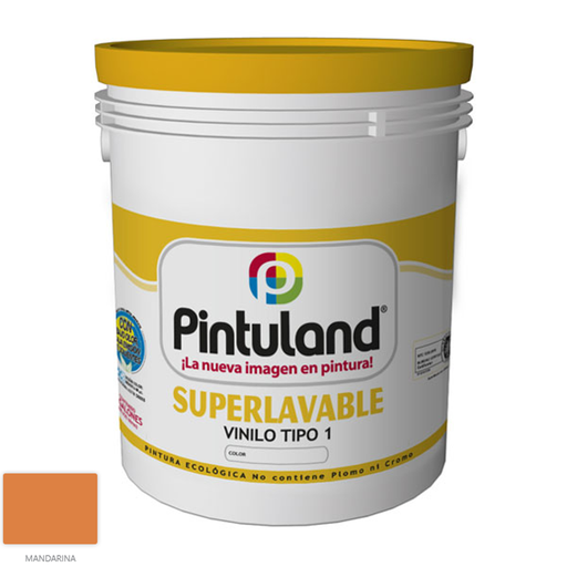 [15412] VINILO SUPERLAVABLE MANDARINA T1 PINTULAND X 1/4