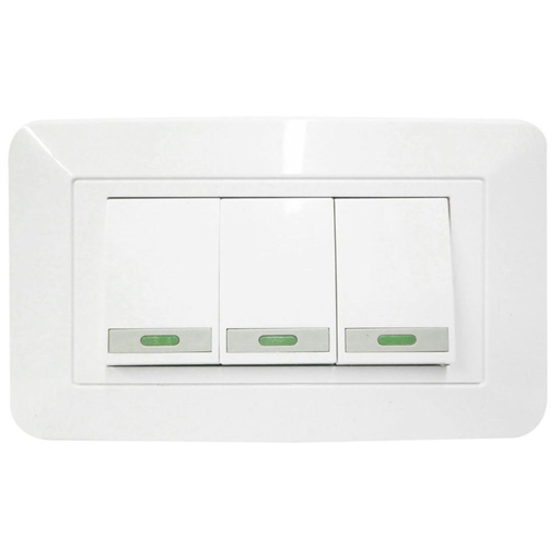 [15448] INTERRUPTOR TRIPLE LINEA BK vharbor