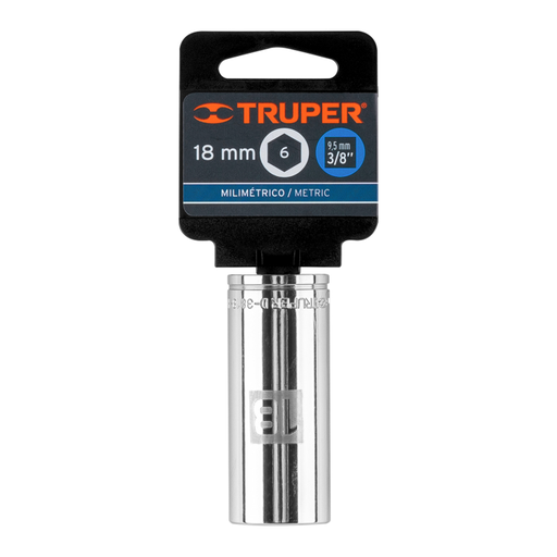 [15496] COPA HEXAGONAL 3/8" X 18MM LARGO (13778) TRUPER