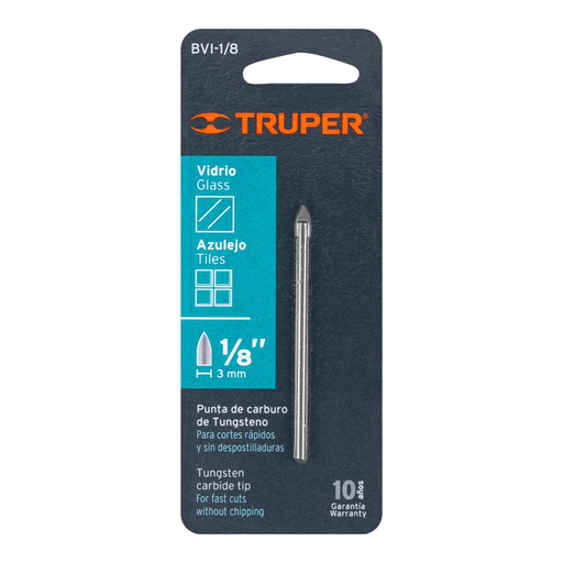 [15500] BROCA PARA VIDRIO Y VALDOSA 1/8" (11700) TRUPER