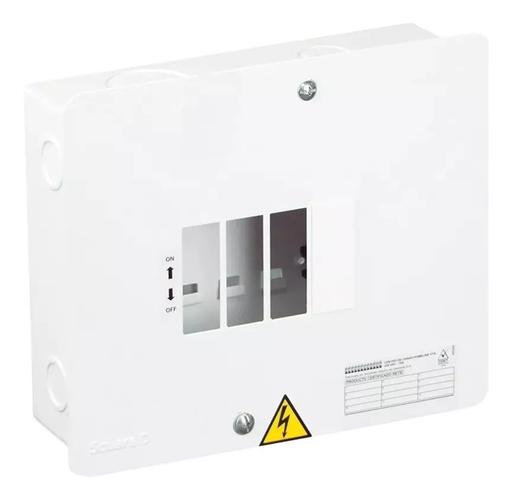 [15531] CAJA DE BREAKER BREAKER METALICA 4 CIRCUITOS CERT. SQ BIFASICA 220V