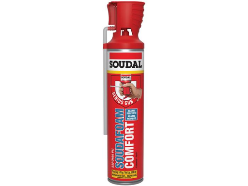 [15642] ESPUMA EXPANSIVA CONFORT GUN 600 ML AMARILLA SOUDAL 124560