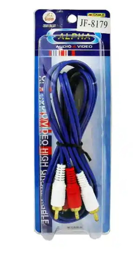 [15735] CORDON CABLE 2X2 AZUL X 1.5MT AUDIO VIDEO