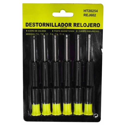 [15855] DESTORNILLADOR TORX RELOJERO X 6 UDUKE