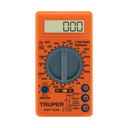 [16711] TESTER O MULTIMETRO DIGITAL TRUPER 10400