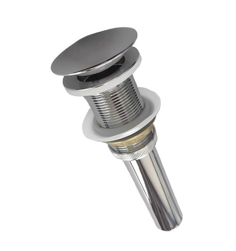 [16857] DESAGUE SENCILLO PARA LAVAMANOS CROMADO PUSH SIN REBOSE 1-1/4 CORTO TAUMM