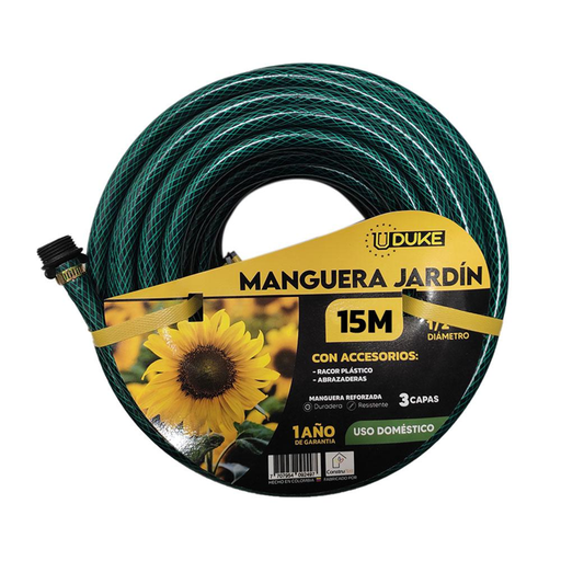 [16940] MANGUERA PARA JARDIN SWAN VERDE 1/2 UDUKE X15 METROS