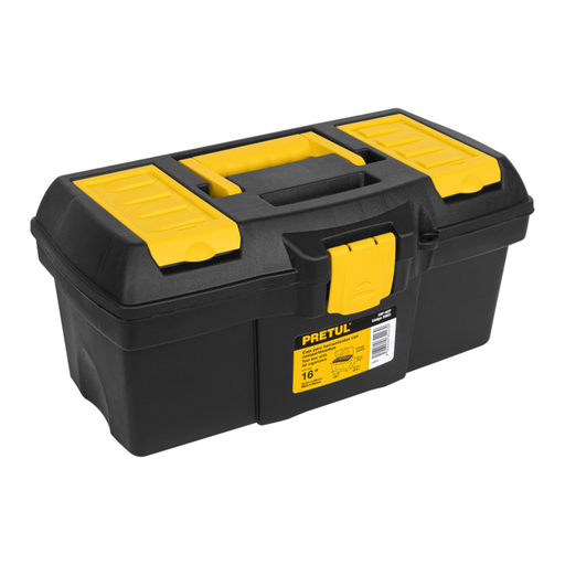 [16953] CAJA DE HERRAMIENTA DE 16" PLASTICO C/COMPARTIMIENTO PRETUL C 20603