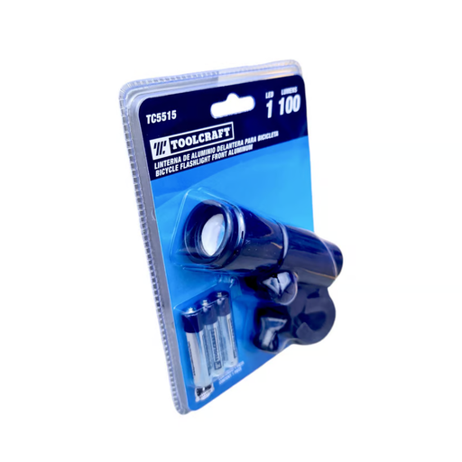 [17022] LINTERNA BICICLETA DELANTERA ALUMINIO TOOLCRAFT
