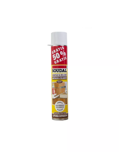 [17101] ESPUMA EXPANSIVA PU 500 + 250ml GRATIS AMARILLA