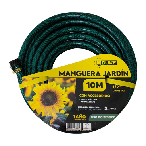 [17130] MANGUERA PARA JARDIN SWAN VERDE 1/2 UDUKE X10 METROS