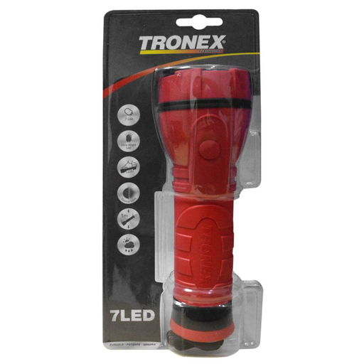 [17148] LINTERNA CAUCHO 7LED 115LUMENES TRONEX