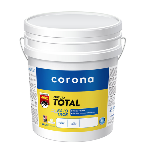 [17316] PINTURA TOTAL BLANCO CUÑETE CORONA