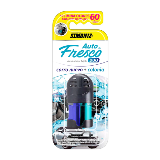 [17412] AMBIENTADOR SHICK SPLASH X 2 CARRO NUEVO COLON 4,5ML SIMONIZ