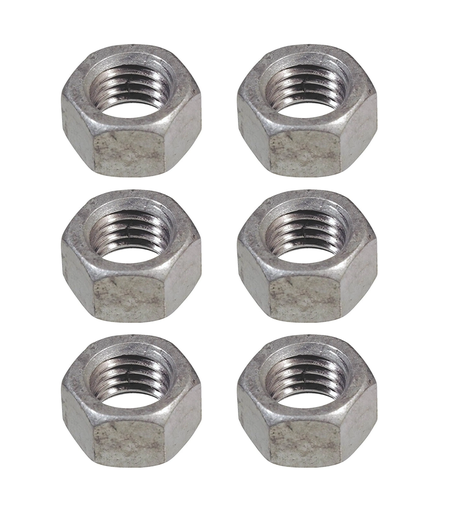 [17509] TUERCA GALVANIZADA ROSCA ORD 1/4" X 6 UND