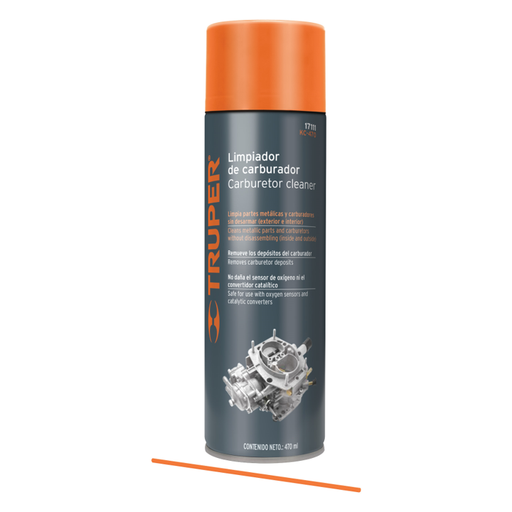 [17544] LIMPIADOR DE CARBURADOR 470 ML 16ONZ TRUPER C17111