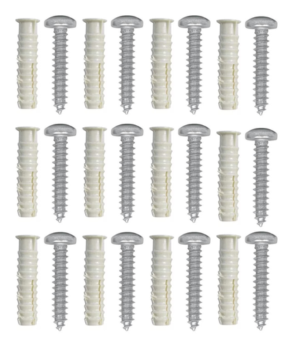 [17583] CHAZO PLASTICO ESTRIADO 5/16 + GOLOSO 8X2-1/2" X 12UND