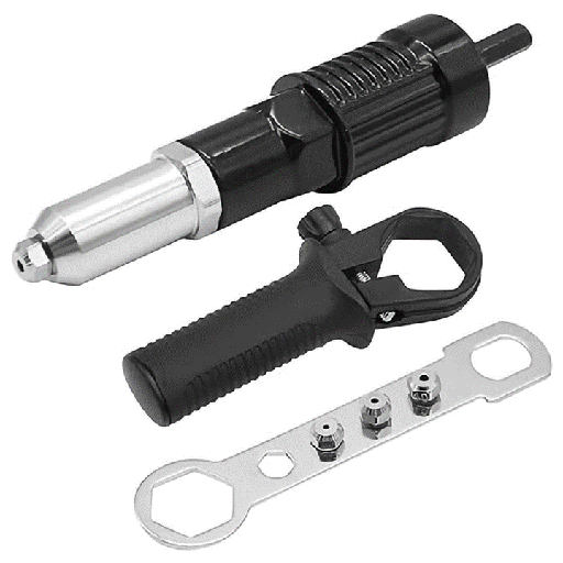 [17600] ADAPTADOR REMACHADORA PARA TALADRO BOQUILLA 2.4/ 3.2/ 4.0 /4.8 UDUKE