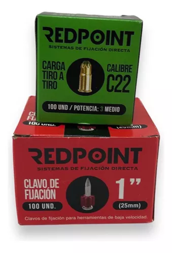 [17659] TIROS (BALAS) NIVEL 4 + CLAVO FIJACION 1" KIT