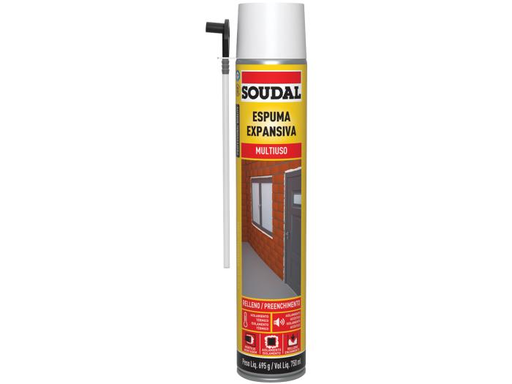 [17678] ESPUMA EXPANSIVA POLIURETANO 750ML AMARILLA SOUDAL 119575