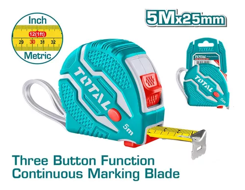 [17721] FLEXOMETRO 5 MTS DOBLE BOTON TOTAL (TMT126051)