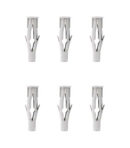 [17759] CHAZO PLASTICO 5/16 X 2, 1/2" NYLON COLAPSIBLE CIELO RASO/FAROL X 6UND