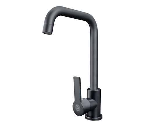 [17952] MEZCLADOR LAVAPLATOS EN ACERO INOX NEGRO BOCCHERINI YW352-07