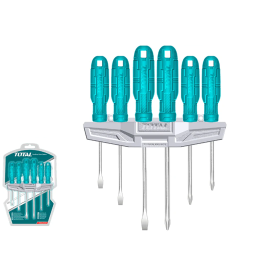 [12256] DESTORNILLADOR CROMO VANADIUM JGO X6PZS TOTAL
