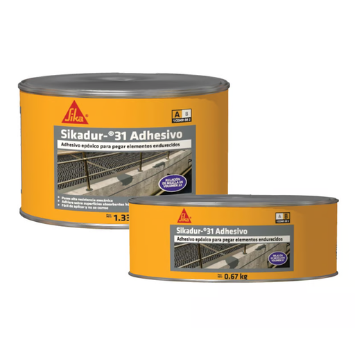 [13802] SIKADUR-31 ADHESIVO GRIS X 2 KILOS