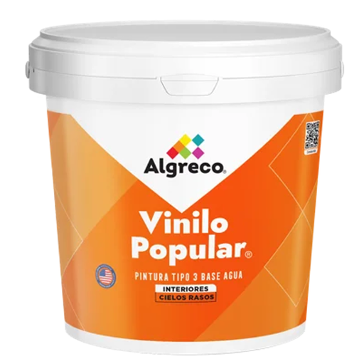 [15047] VINILO POPULAR BLANCO X CUÑETE ALGRECO