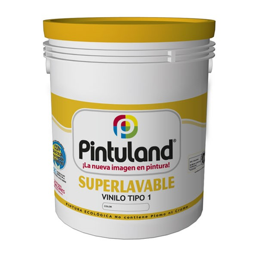 [15414] VINILO SUPERLAVABLE BLANCO HUESO T1 PINTULAND X CUÑETE