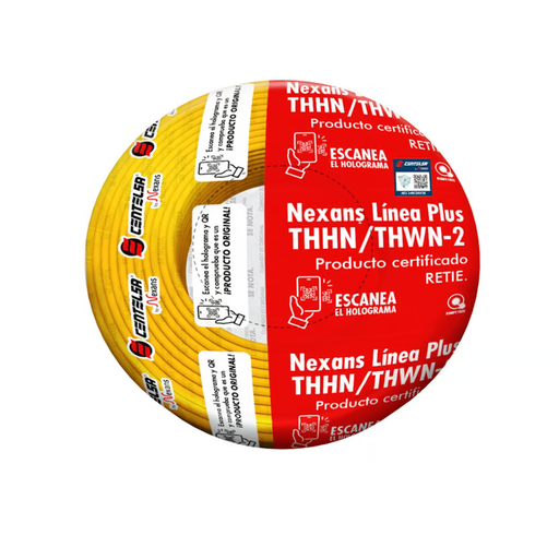 [15815] CABLE 7 HILOS CENTELSA #14 AMARILLO X100MT