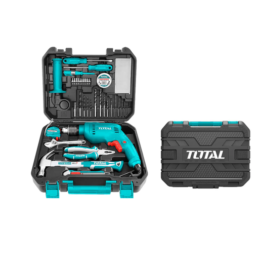 [16122] TALADRO PERCUTOR 1/2" 680W VEL./VARIABLE INCLUYE 115 PZS TOTAL C/ESTUCHE (UTHKTHP1152)