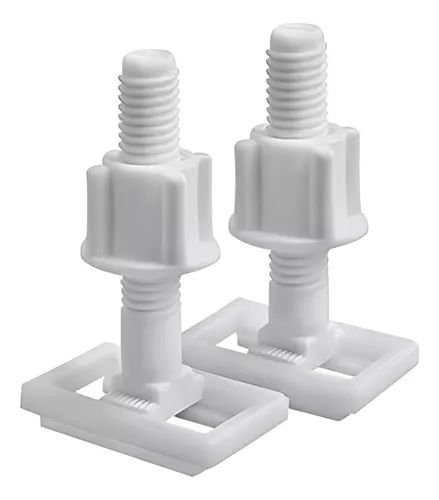 [16162] TORNILLOS PARA TAPA DE INODORO HERRAJE SANITARIO ALONGADO X 2 UND