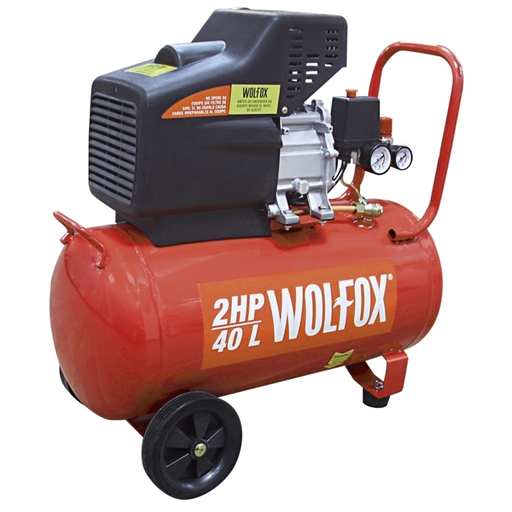 [17139] COMPRESOR 2HP/40L + PISTOLA WOLFOX