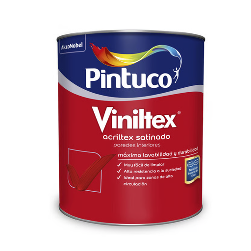 [17711] ACRILTEX B&C SATINADO BLANCO 2001 PINTUCO GALÓN