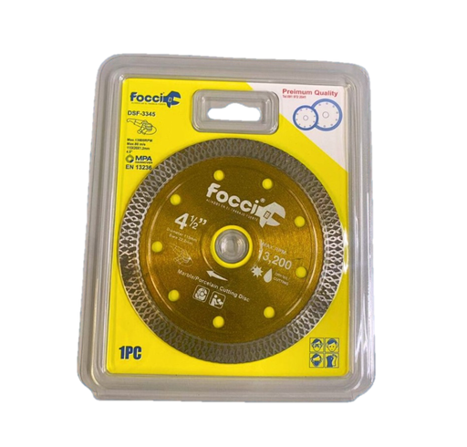 [18204] DISCO DIAMANTADO DE CORTE DE SIERRA DIAMANTE 4-1/2" MARMOL PORCELANATO  DSF-3345