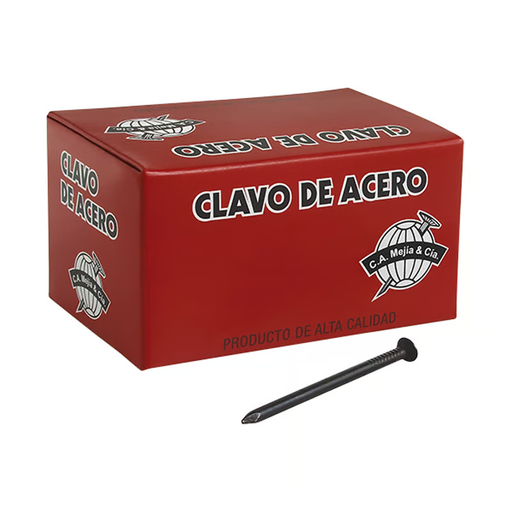 [11279] CLAVO ACERO LISO 3-1/2" (500 GRS) C.A MEJIA