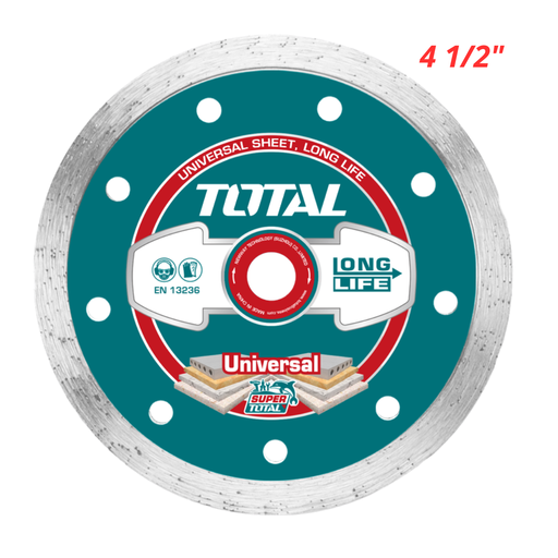 [18373] DISCO DE CORTE DIAMANTADO CONTINUO 4 1/2 115MM TOTAL (TAC2121153)