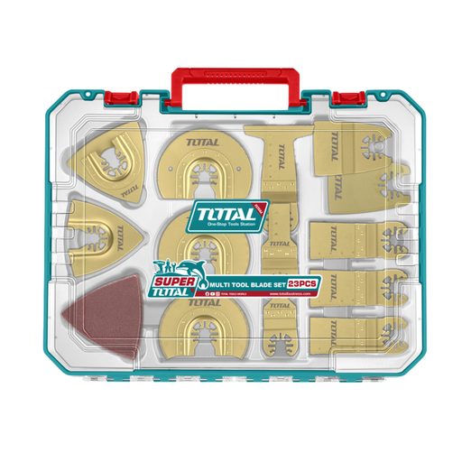 [18383] ACCESORIOS X 23 PIEZAS PARA MULTIHERRAMIENTA INDUSTRIAL SUPER TOTAL (TAKTMT2301)