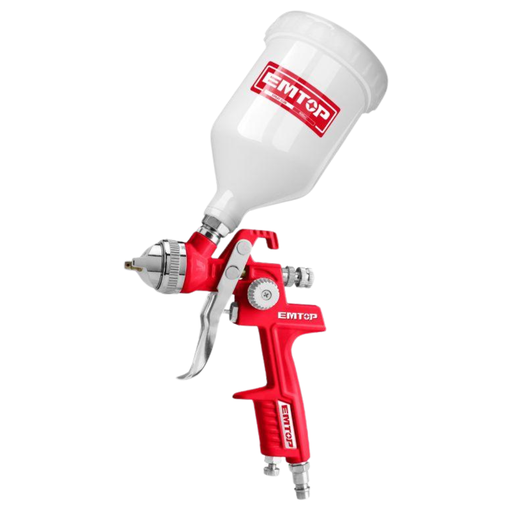 [18434] AEROGRAFO 1.4MM GRAVEDAD 600CC VASO PLASTICO SUPER EMTOP EASG06001
