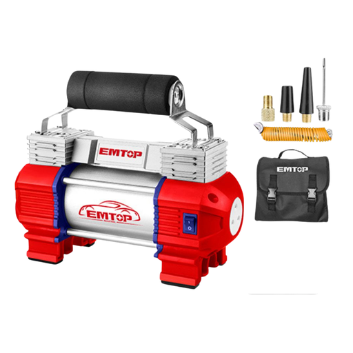 [18454] COMPRESOR DE AIRE 12V 120PSI+ACCESORIO INDUSTRIAL EMTOP EAAC4501 